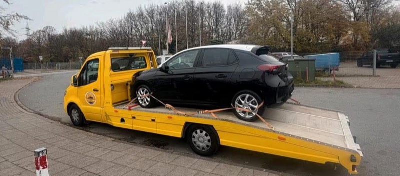 Vom Kunden geteiltes Foto der Fahrzeugübergabe