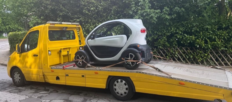 Vom Kunden geteiltes Foto der Fahrzeugübergabe